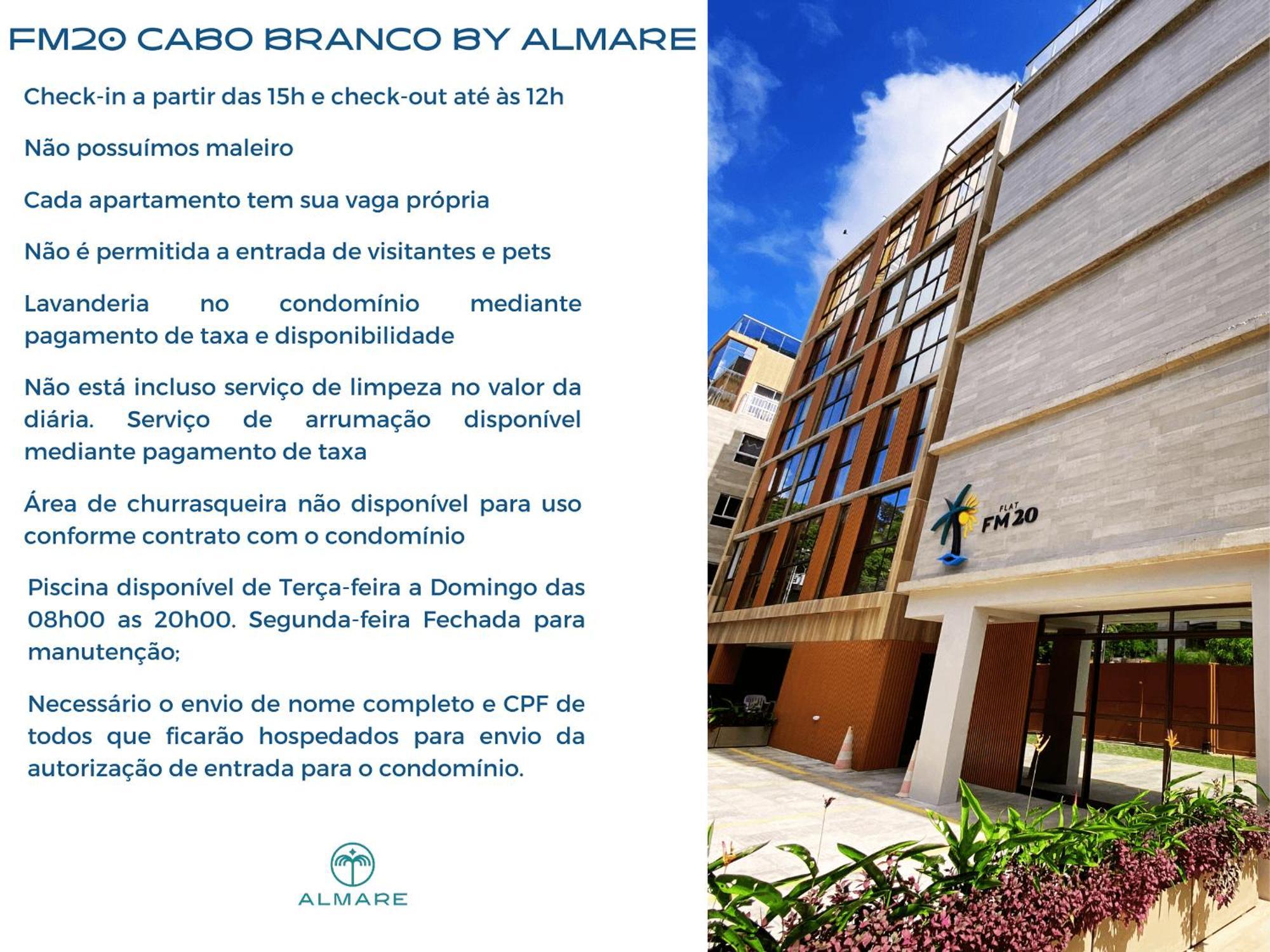 Ferienwohnung Flat Fm20 Cabo Branco Ocean - By Almare João Pessoa Exterior foto